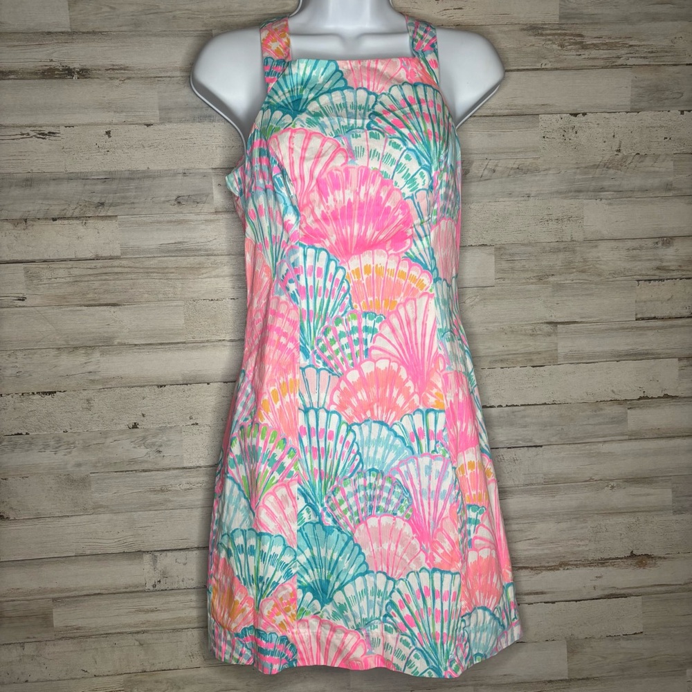 Lilly Pulitzer Simone Shift Oh Shello Floral Dress Sz 00